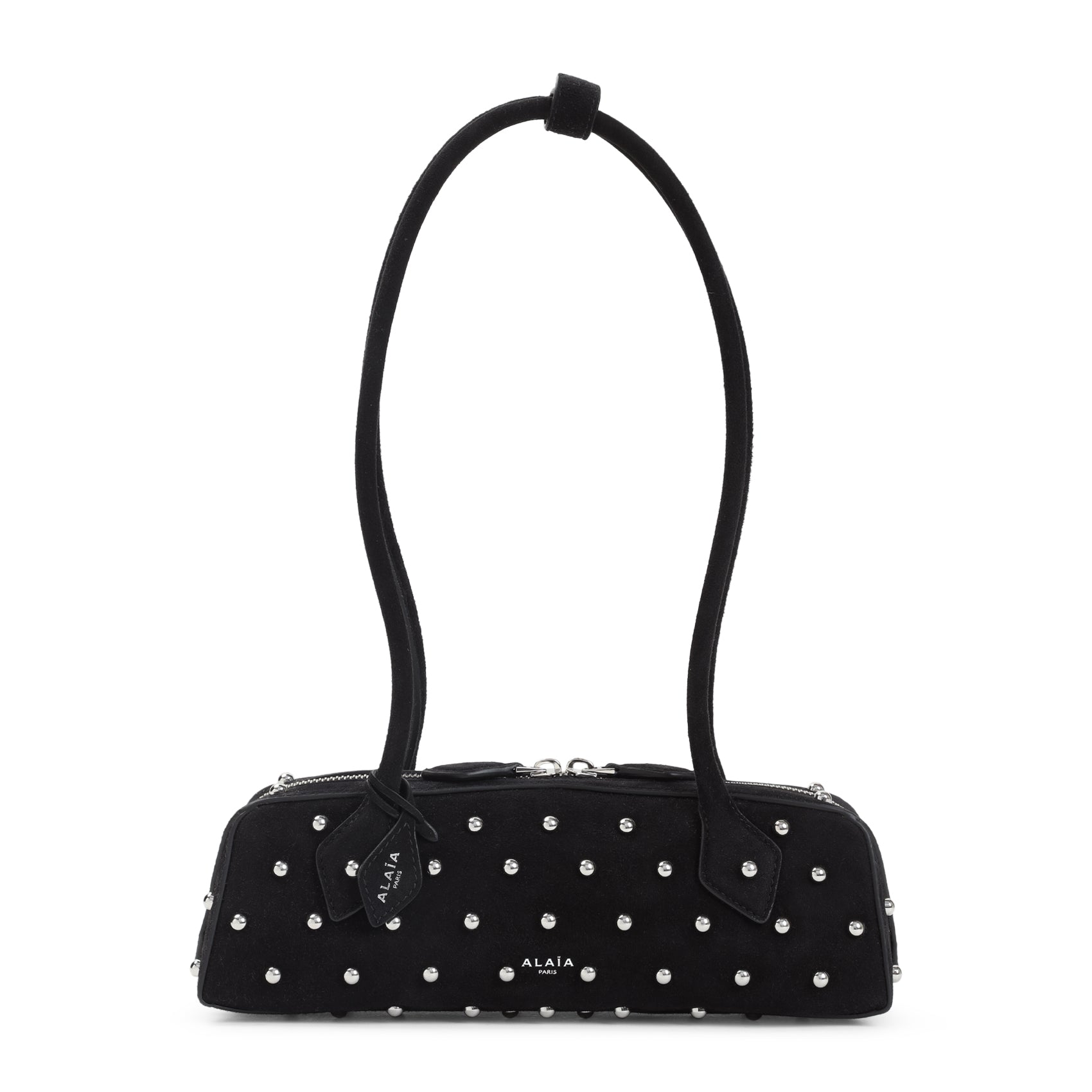 ALAIA Mini Suede Leather Shoulder Handbag