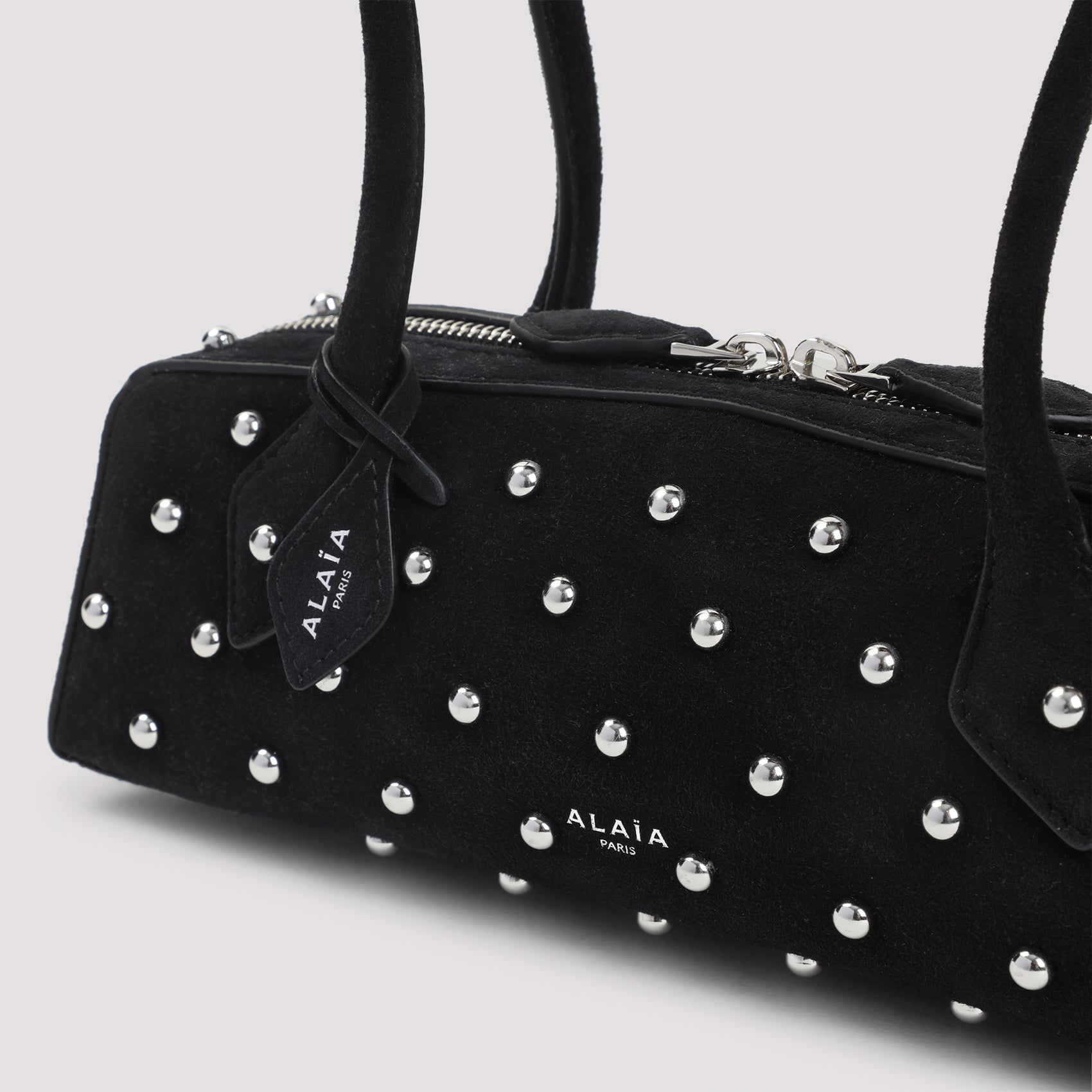 ALAIA Mini Suede Leather Shoulder Handbag