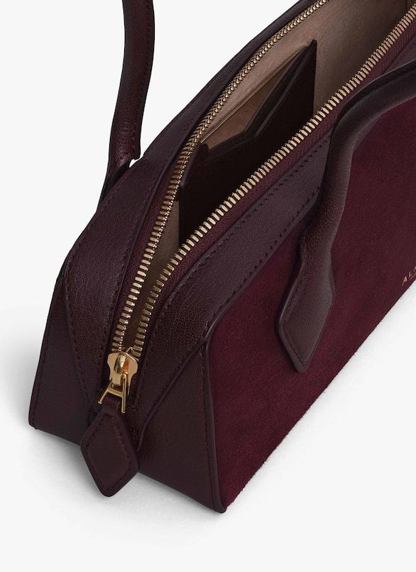 ALAIA Mini Suede Shoulder Handbag