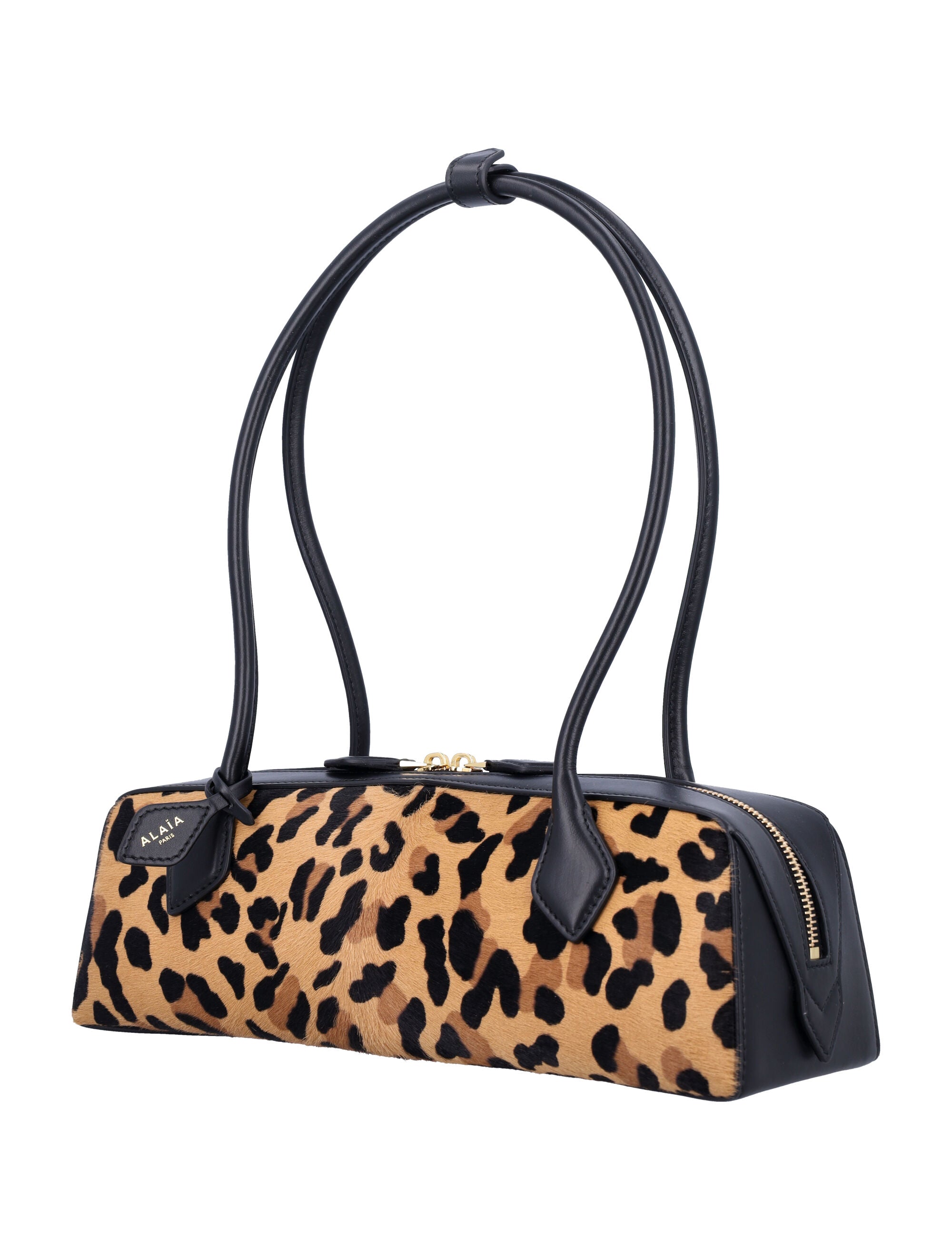 ALAIA Medium Leopard Print Handbag