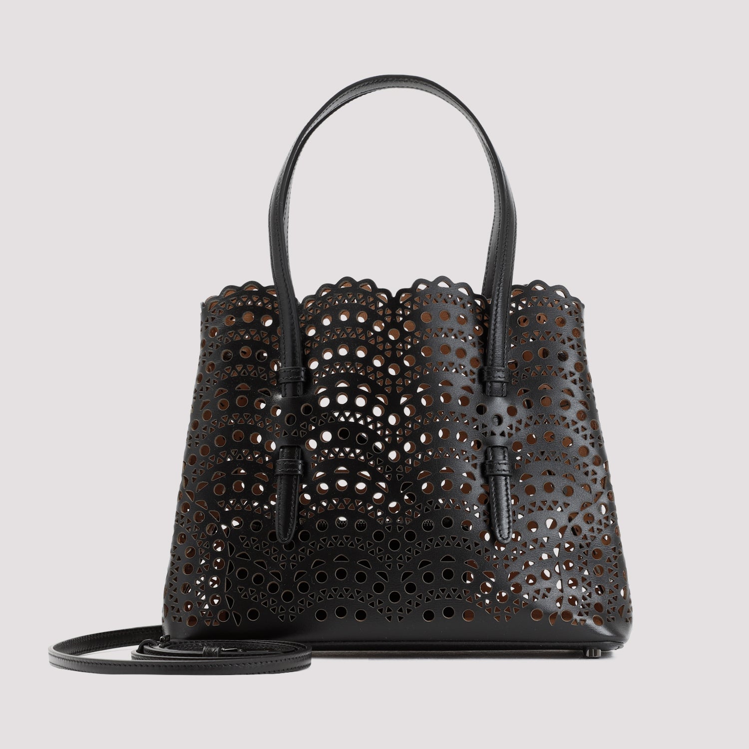 ALAIA Mina Mini Handbag in Vienne Wave Calfskin