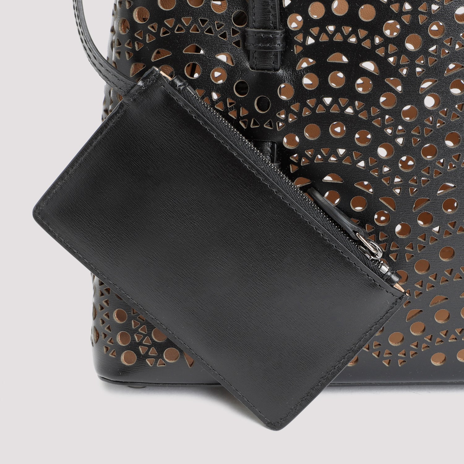 ALAIA Mina Mini Handbag in Vienne Wave Calfskin