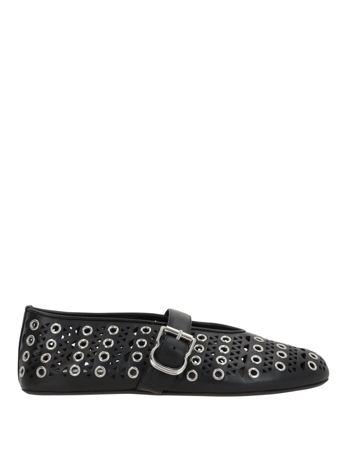 ALAIA Eyelet-Adorned Ballet Flats