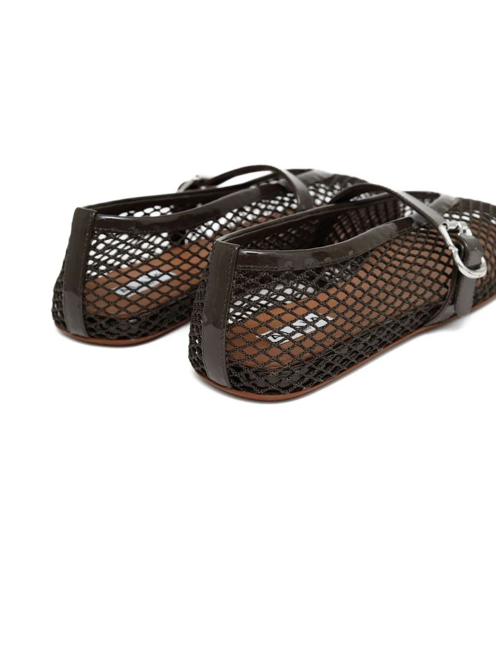 ALAIA Elegant Ballet Flats in Fishnet