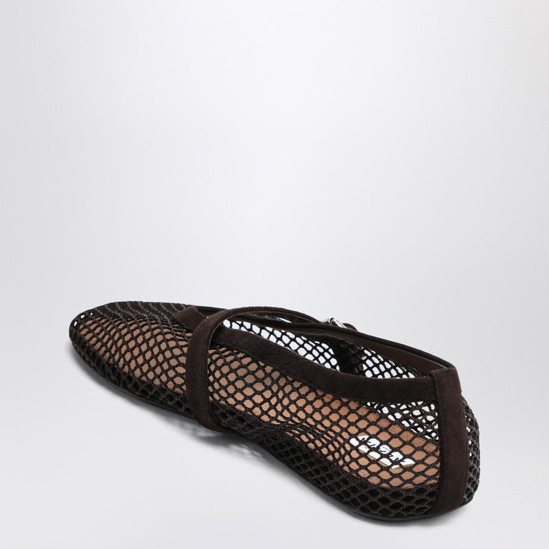 ALAIA Mesh Ballerina with Adjustable Strap