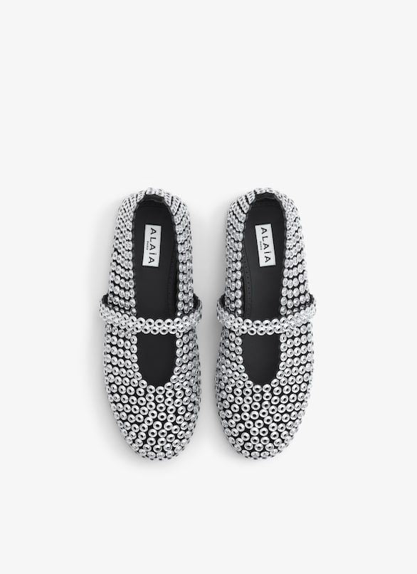 ALAIA Signature Ballerina Flats for Women - SS25 Collection