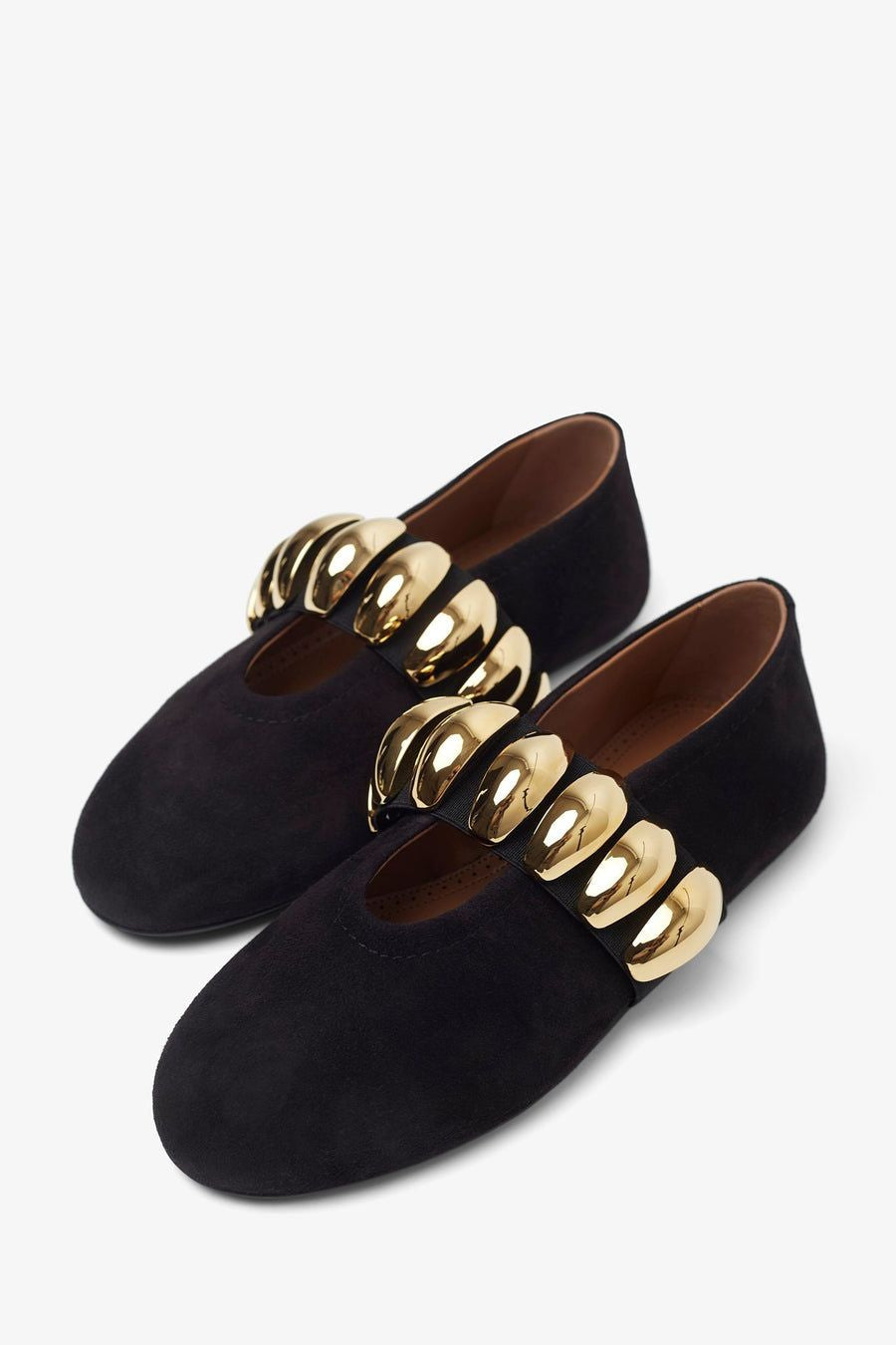 ALAIA Elegant Lambskin Ballet Flats