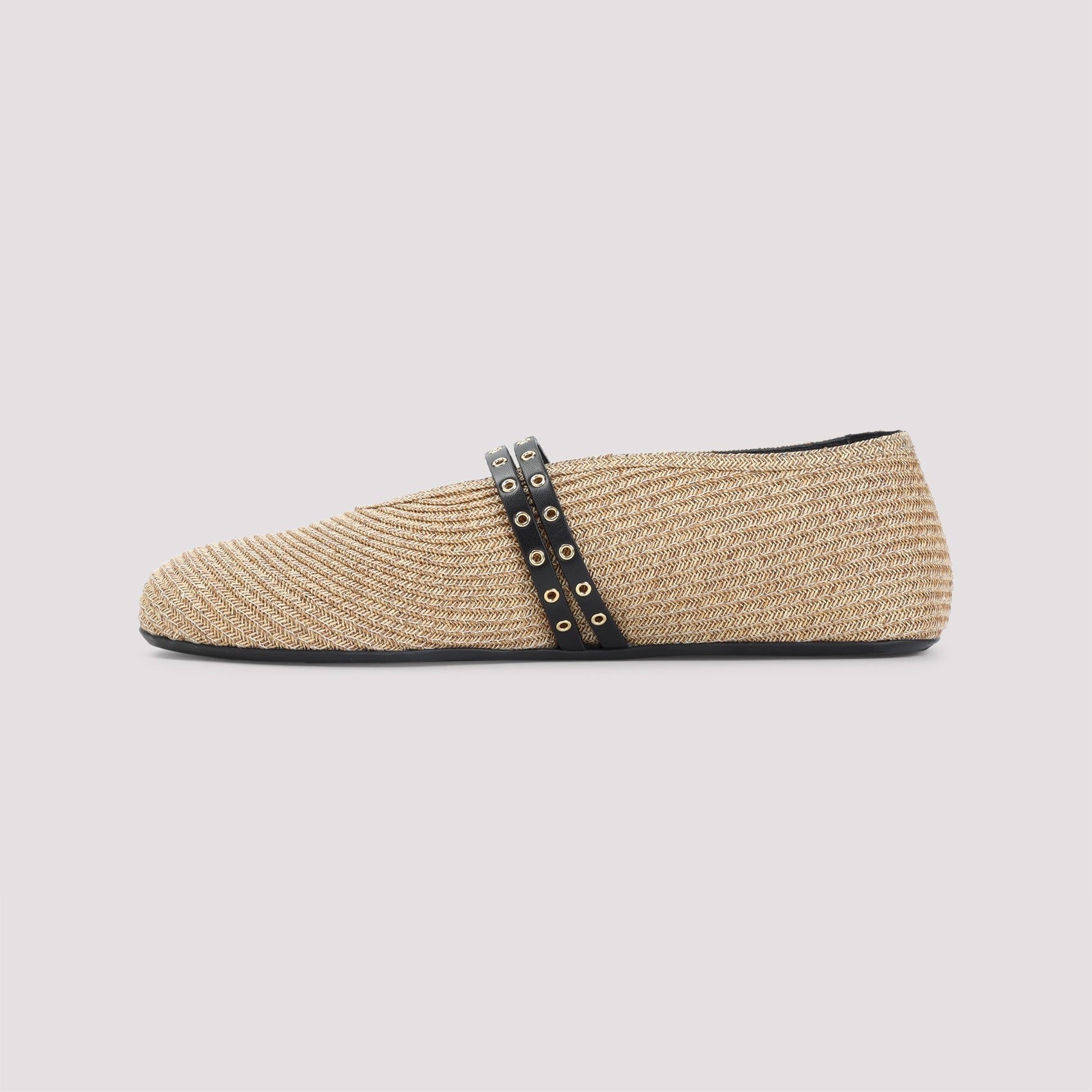 ALAIA Paper Straw Ballerinas