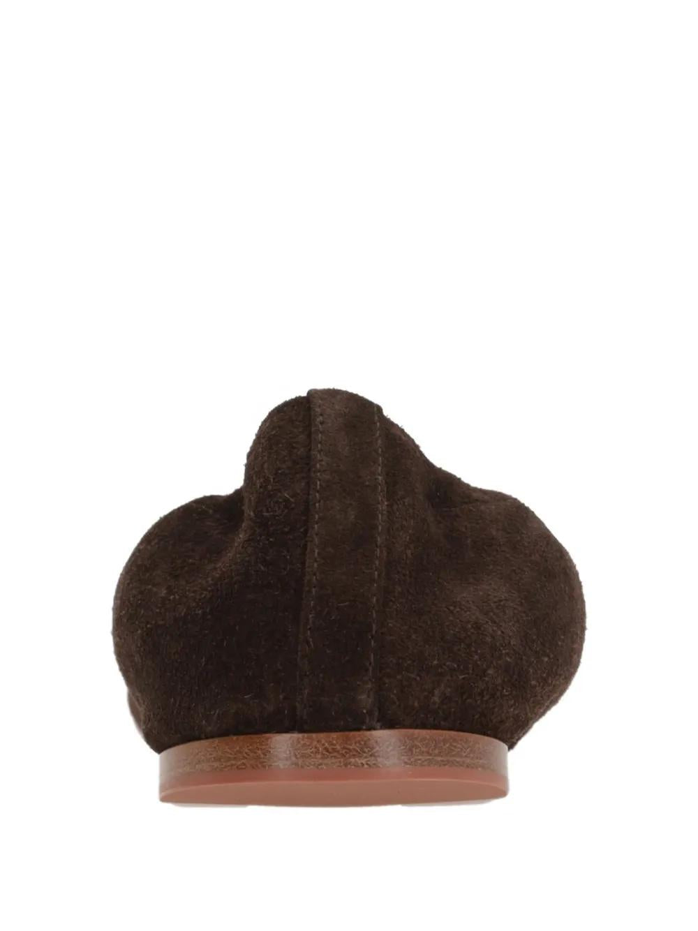 ALAIA Square Toe Elastic Ballet Flats