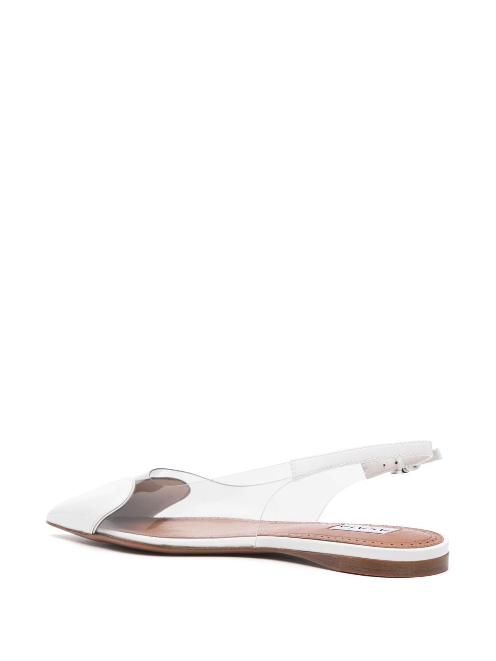 ALAIA Translucent Flat Slingback Shoes for Women
