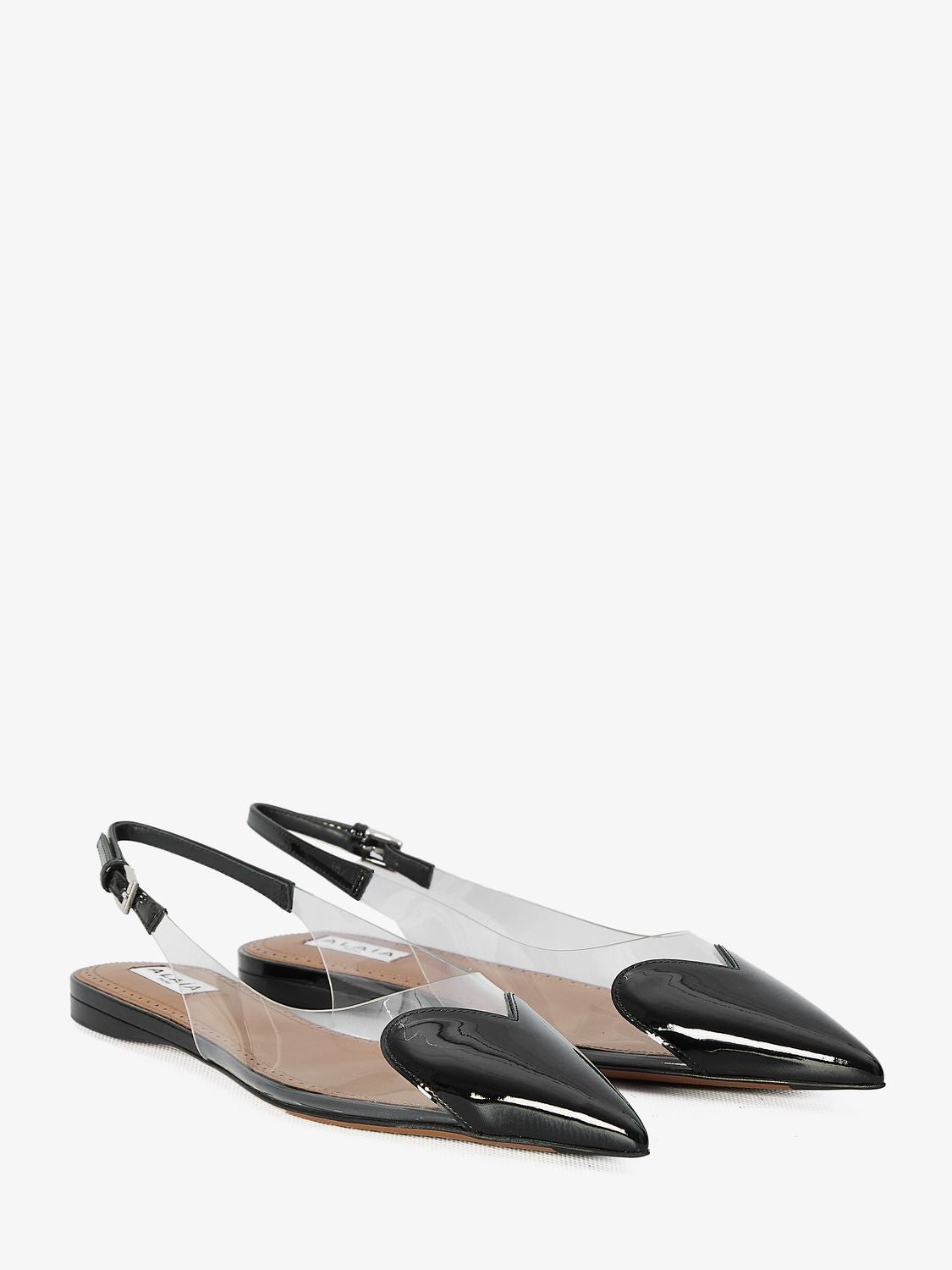 ALAIA Elegant Le Coeur Ballerina Flat Shoes