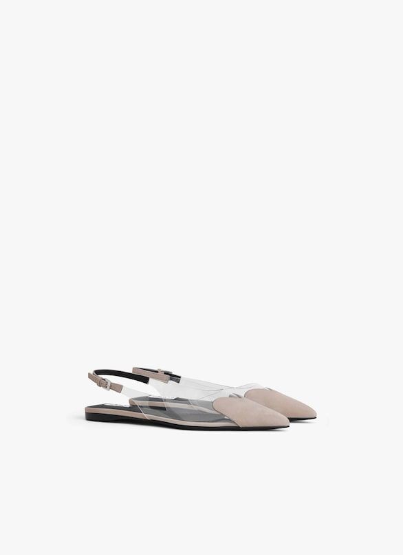 ALAIA Sleek Flat Slingback Ballerina Shoes