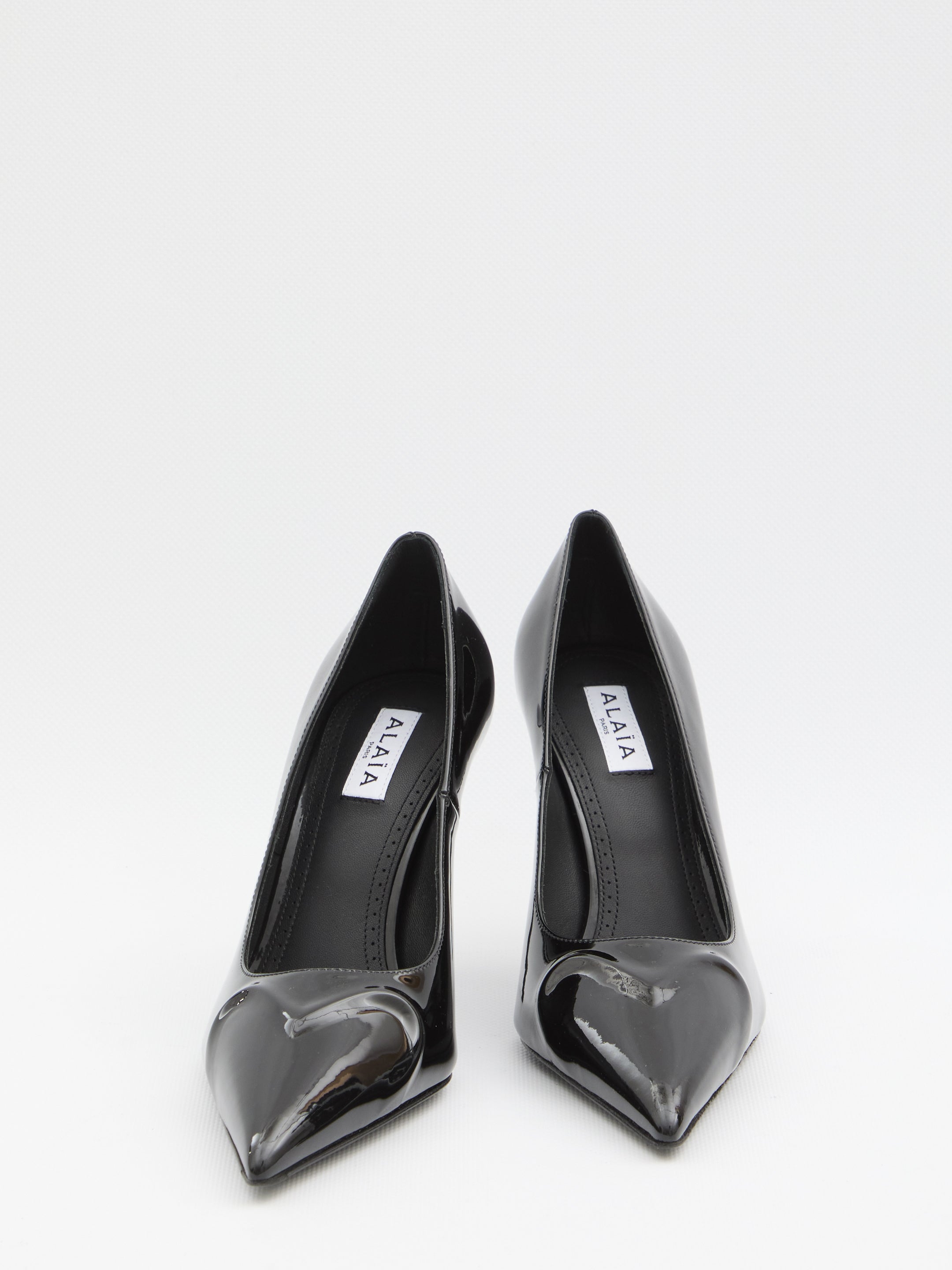 ALAIA 100MM Leather Heeled Pumps for Women