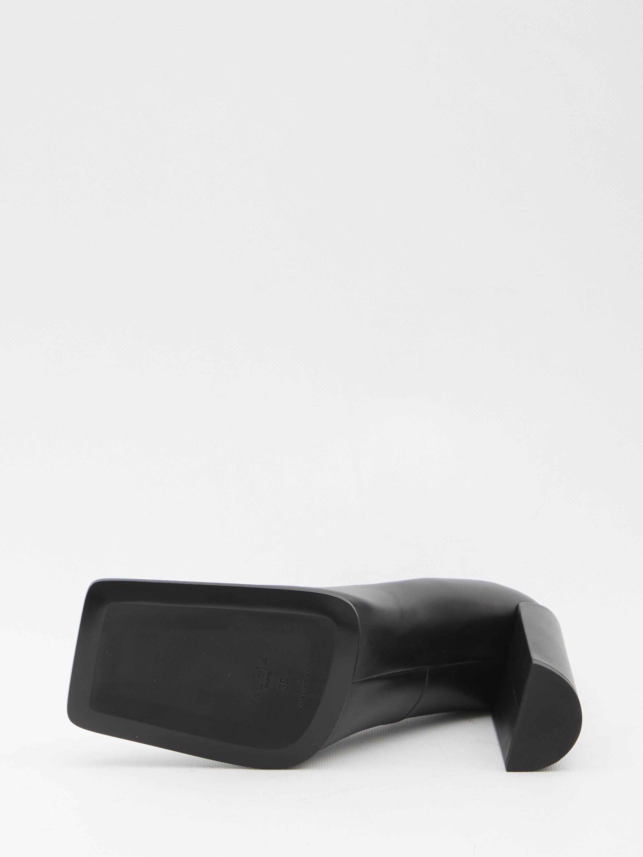 ALAIA Square-Toed Pumps with Block Heel - 9 cm Height