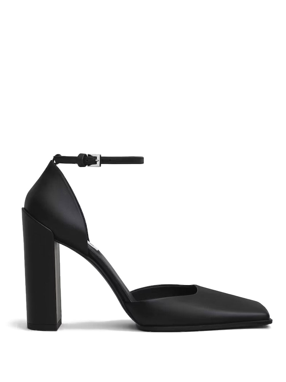 ALAIA Square D'Orsay Leather Pumps
