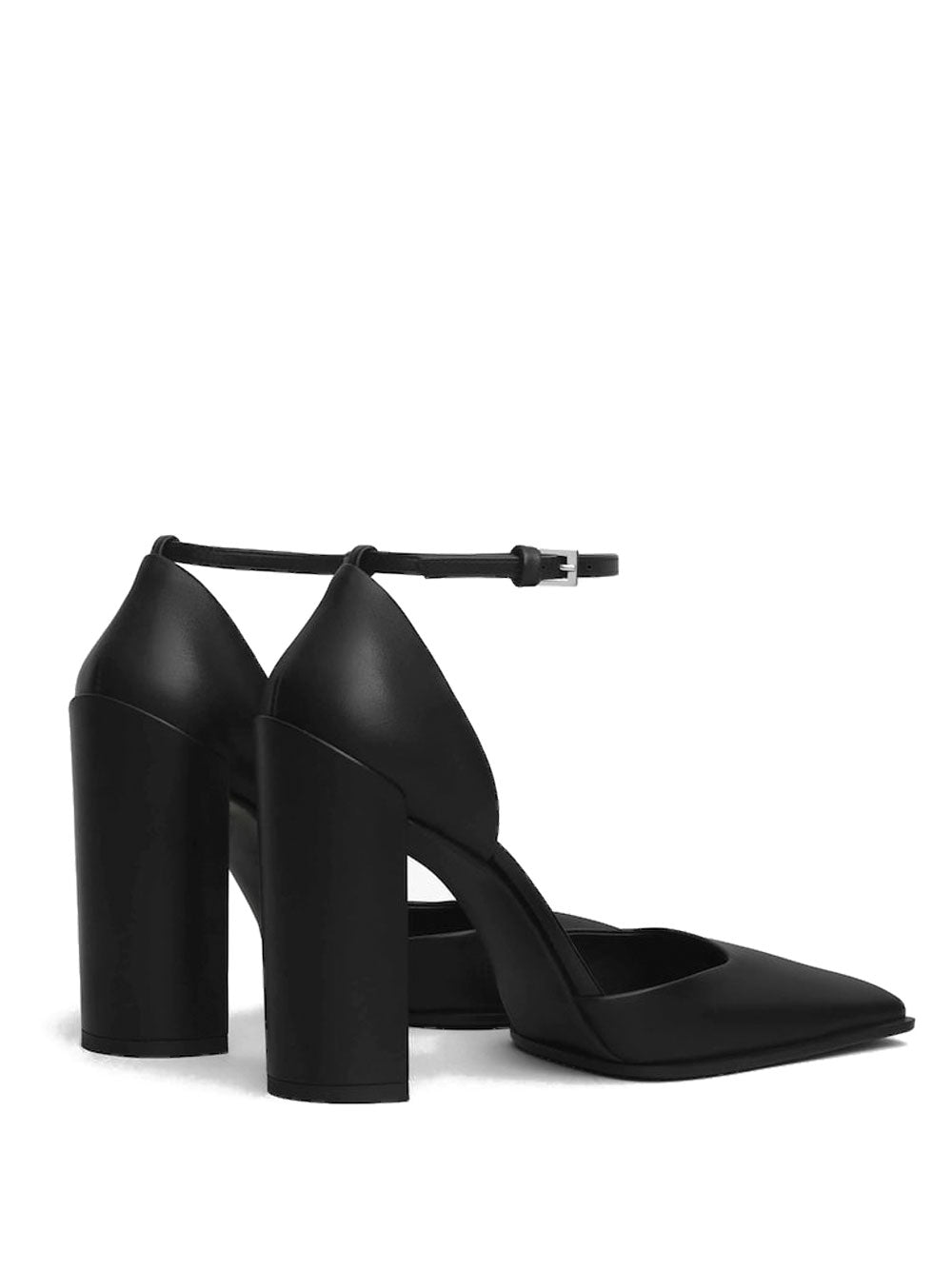 ALAIA Square D'Orsay Leather Pumps