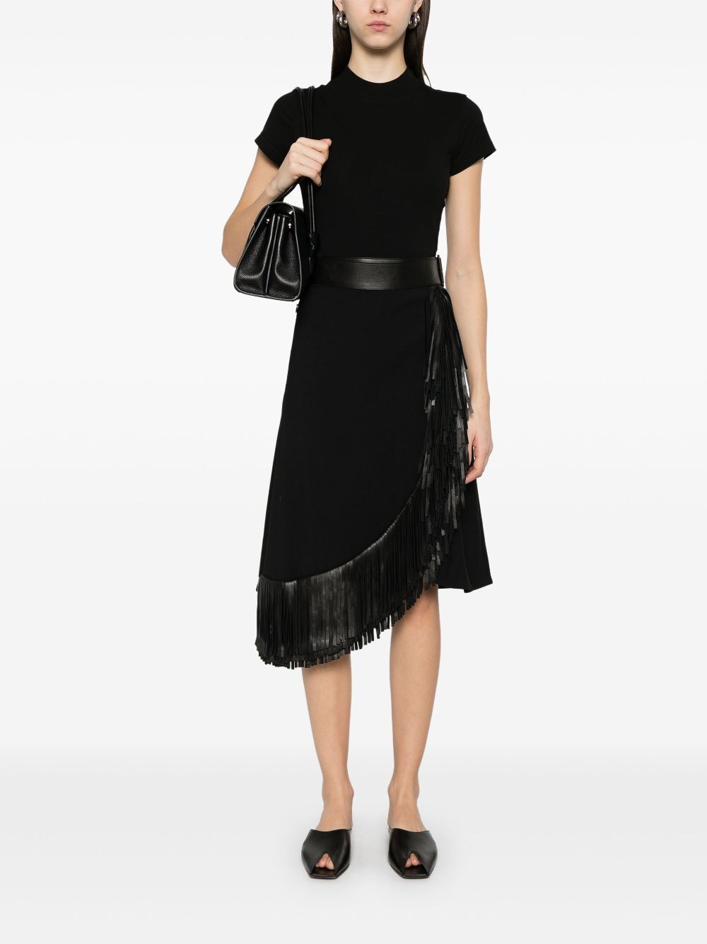 ALAIA Logo-Embroidered Bodysuit T-Shirt