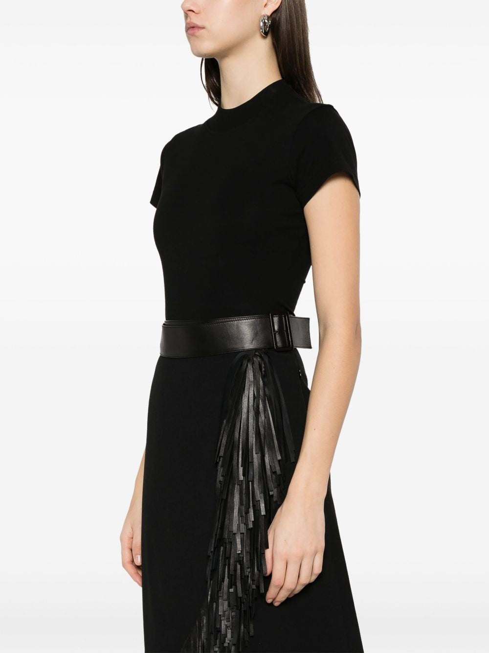 ALAIA Logo-Embroidered Bodysuit T-Shirt