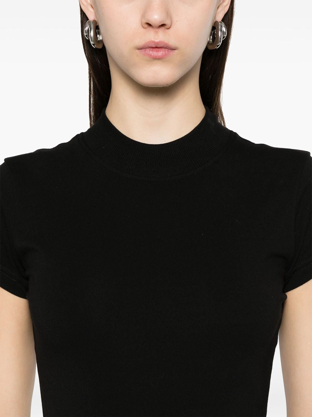 ALAIA Logo-Embroidered Bodysuit T-Shirt
