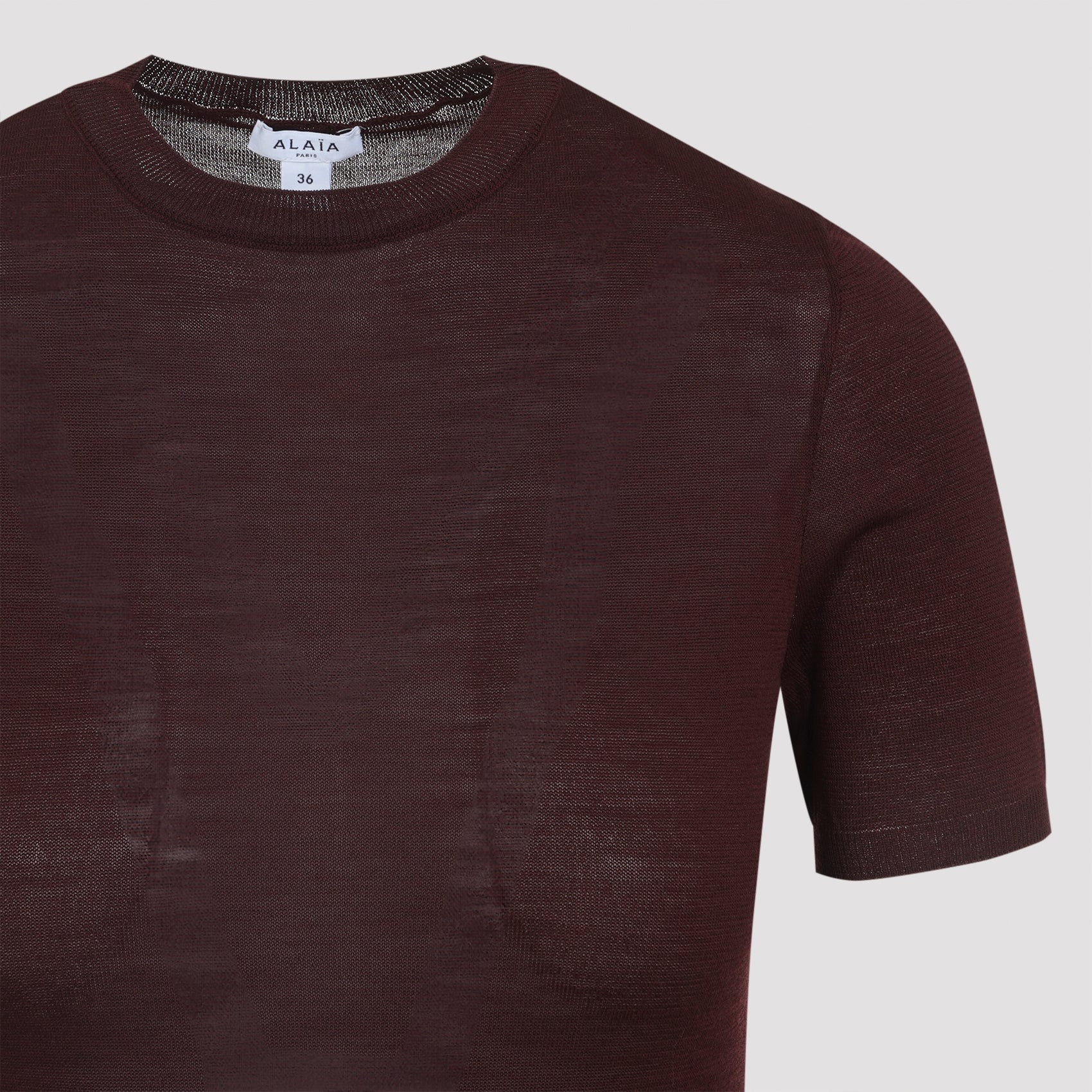 ALAIA Wool and Silk Body Top