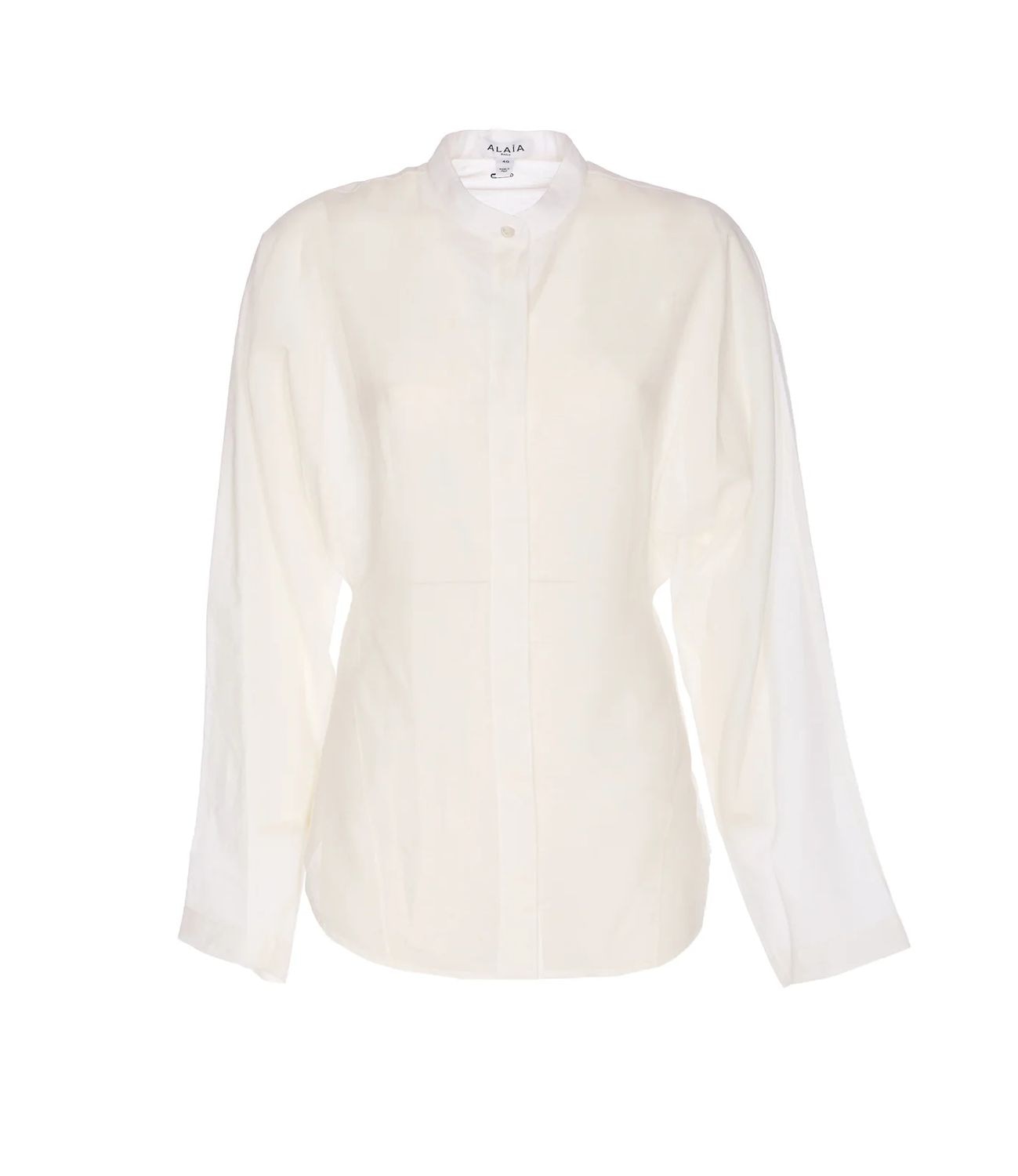 ALAIA Fitted Blouse with Round Hem for Women