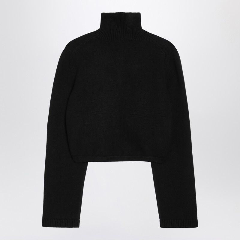 ALAIA Mini Cut-Out Cashmere-Blend Sweater
