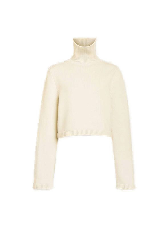 ALAIA Cropped Cashmere Blend Jumper for Women
