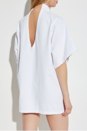 ALAIA Women's High Neck Mini Tunic Top