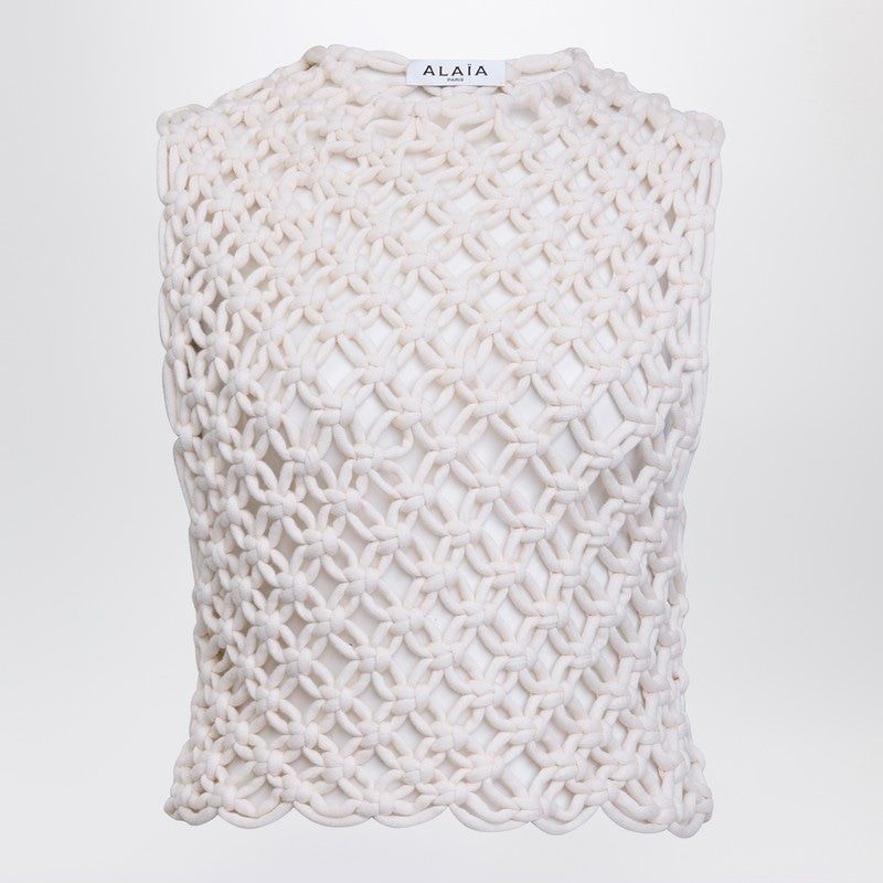 ALAIA Knot-Detail Sleeveless Tank Top