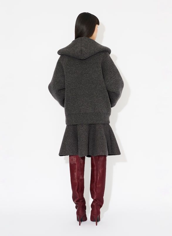 ALAIA Wool Blend Bell Skirt for Women