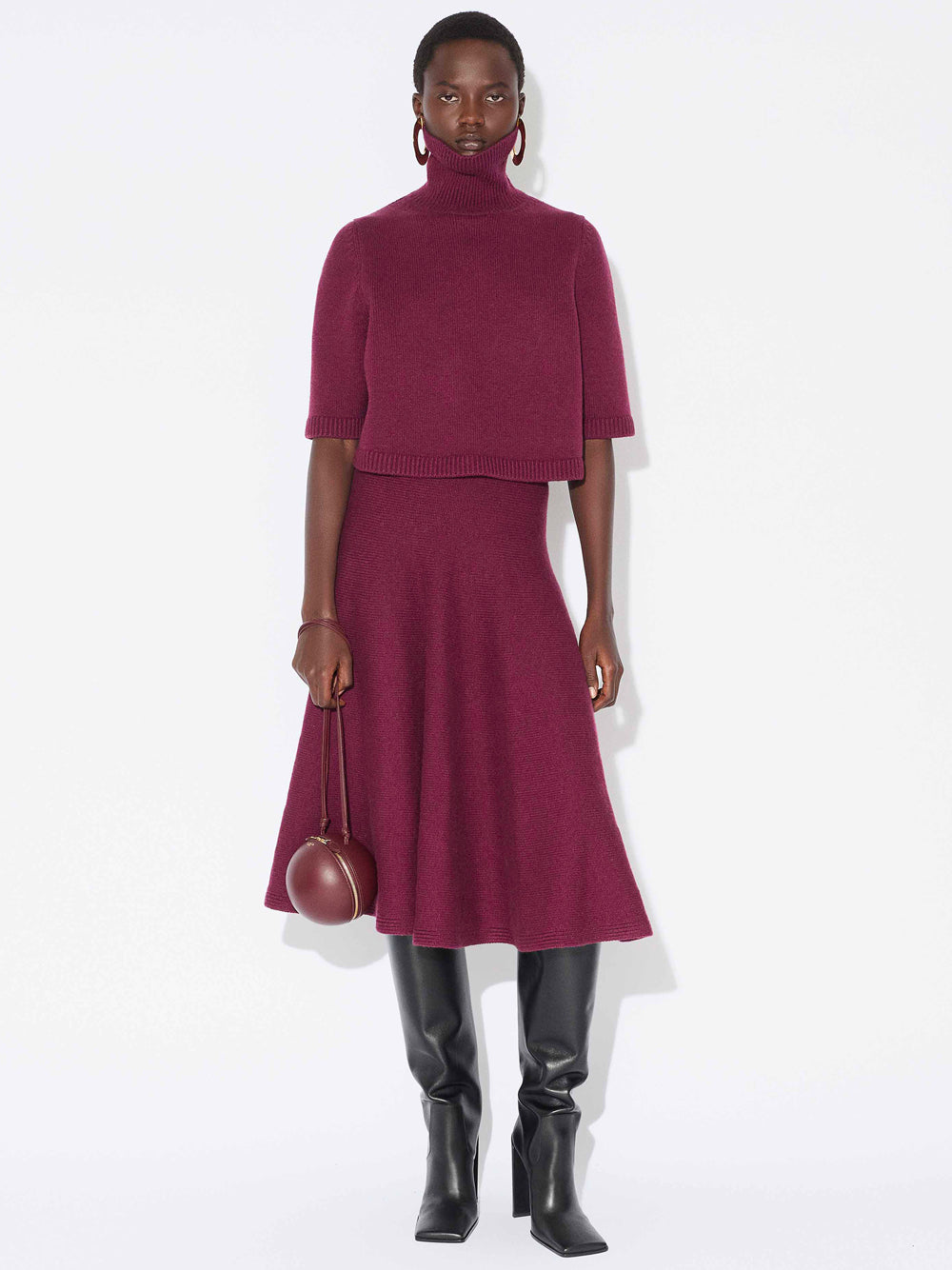 ALAIA Cashmere Blend Mini Skirt for Women