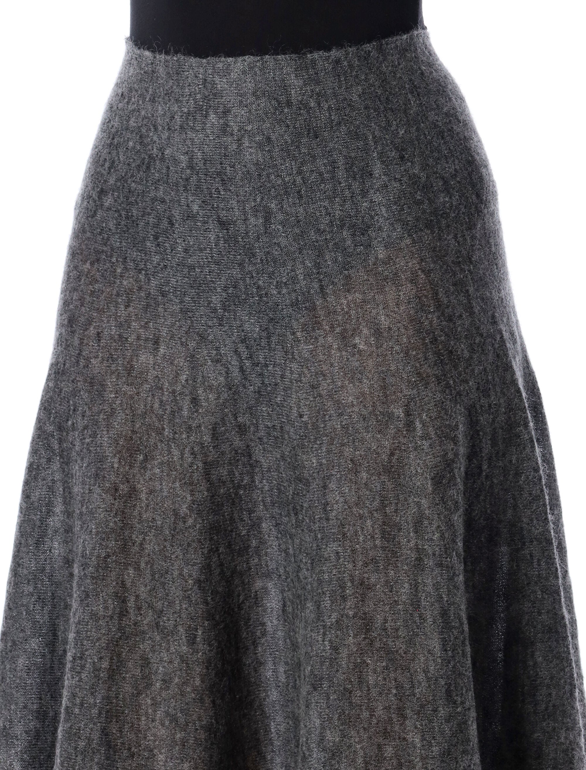 ALAIA Mohair Knit Circular Midi Skirt - Size 36