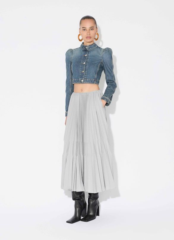 ALAIA Elegant Pleated Skirt for Women