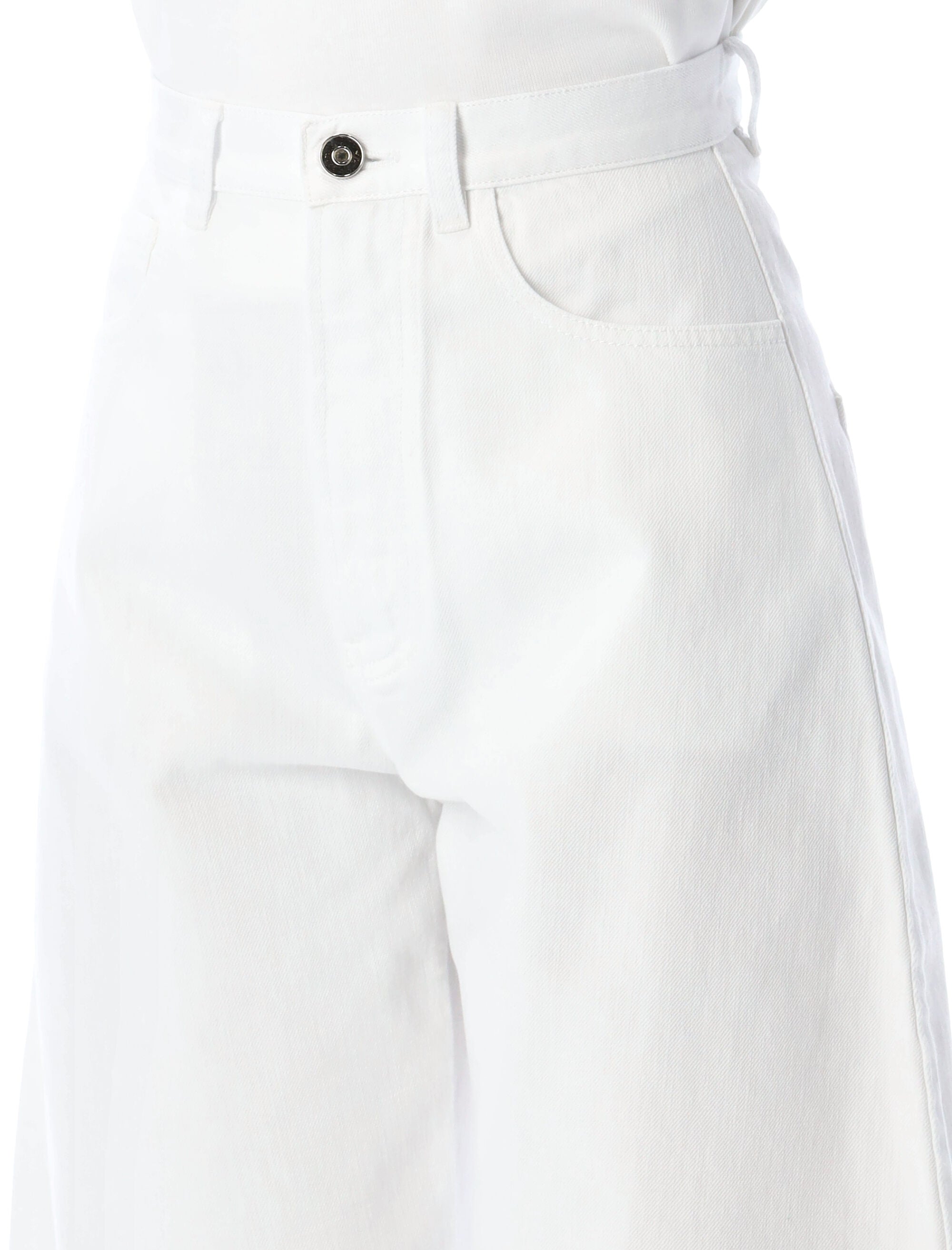 ALAIA Round Denim Pants for Women - Size 36