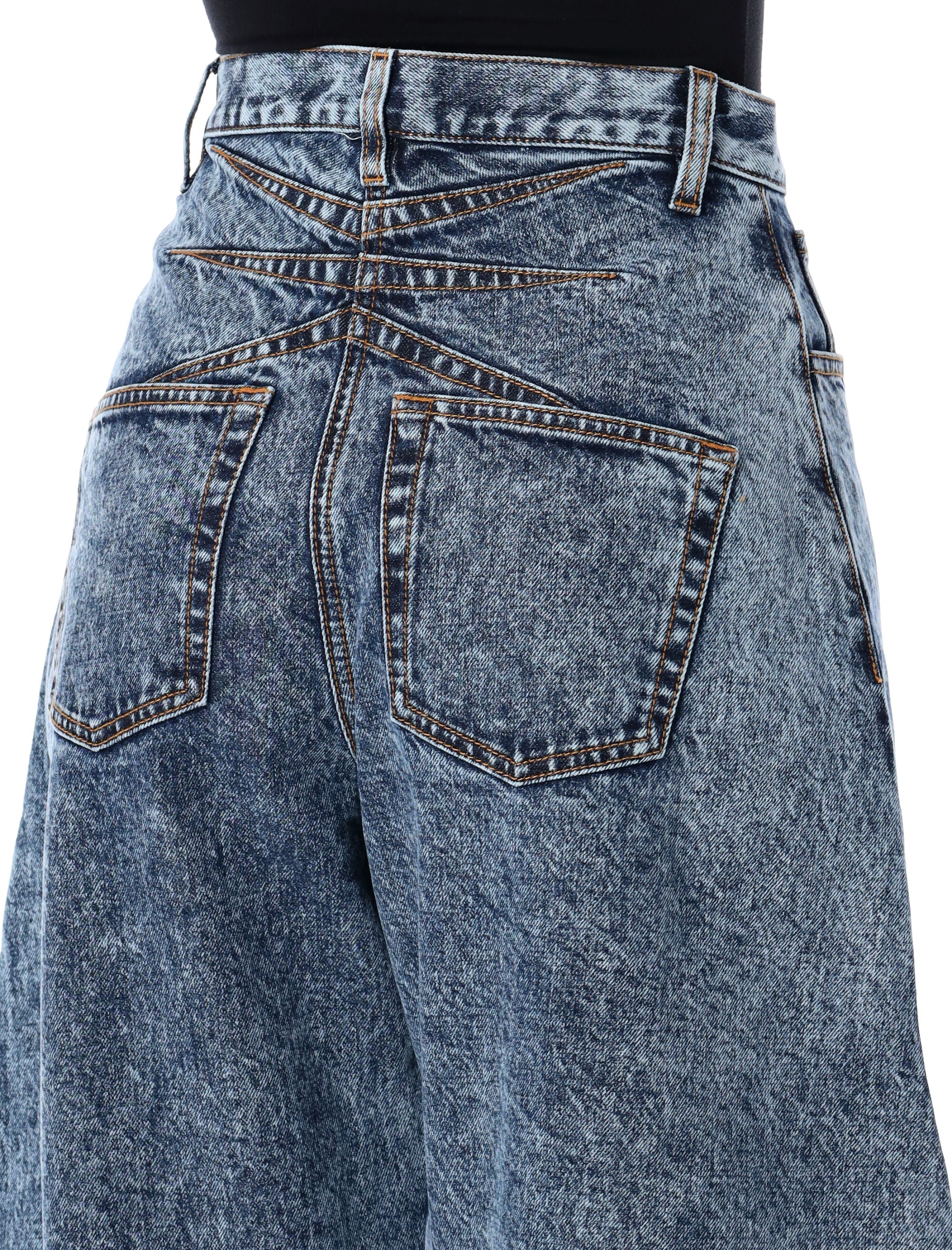 ALAIA High Waist Round Jeans - Size 36