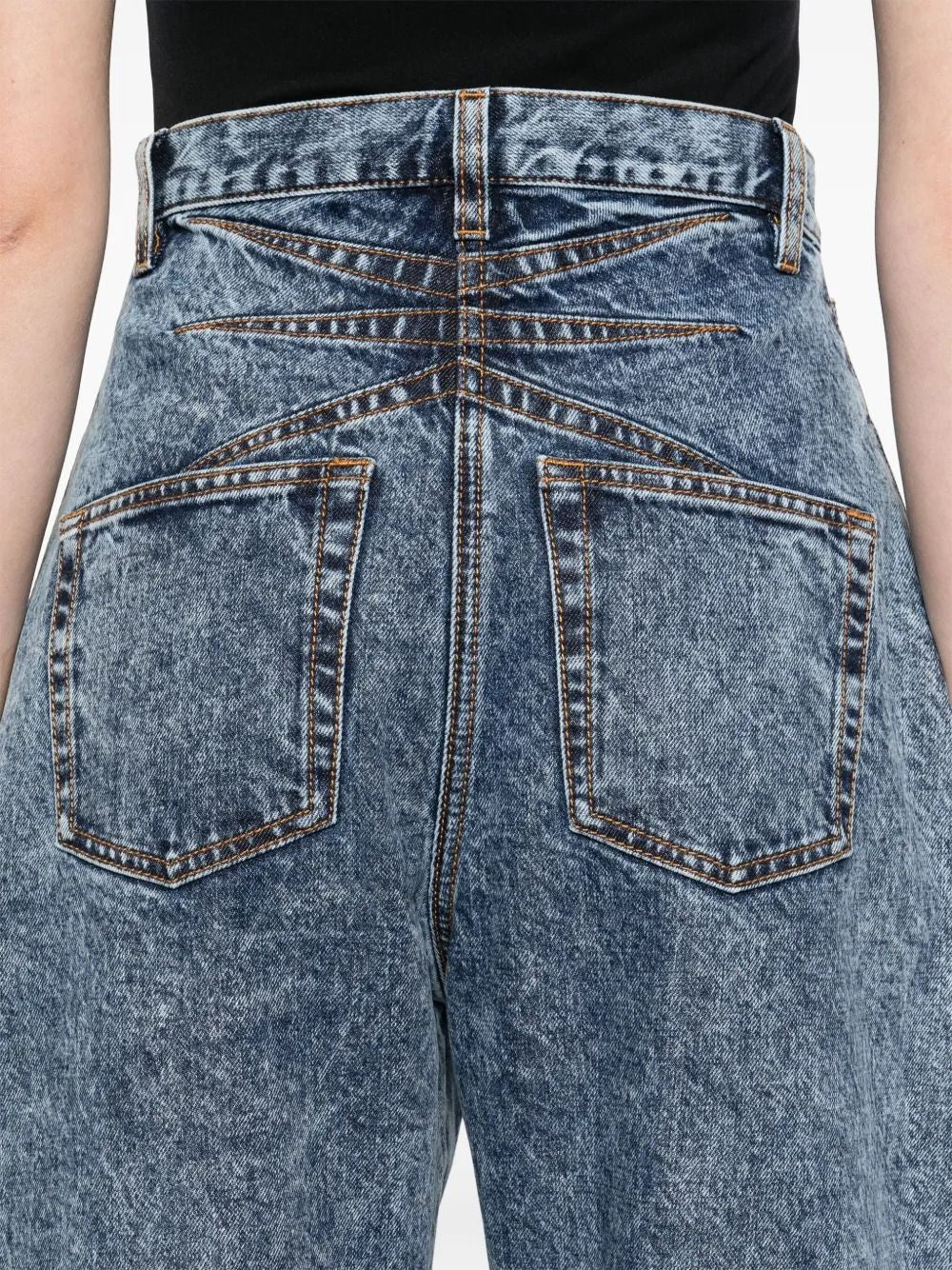 ALAIA High Waist Round Jeans - Size 36