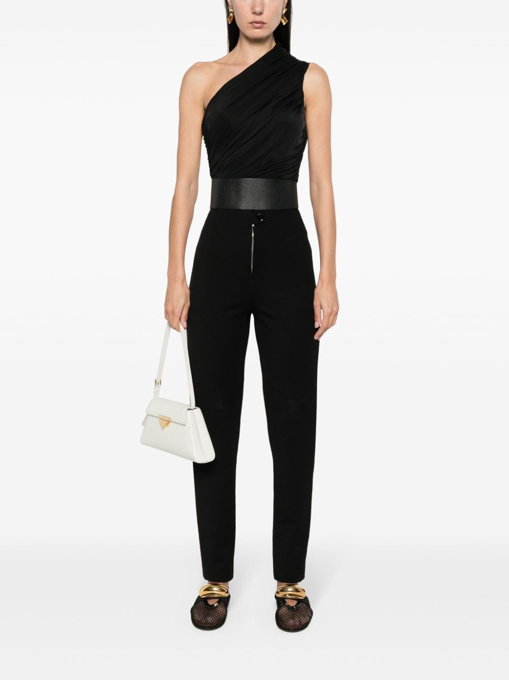 ALAIA High-Waist Fitted Legging Pants