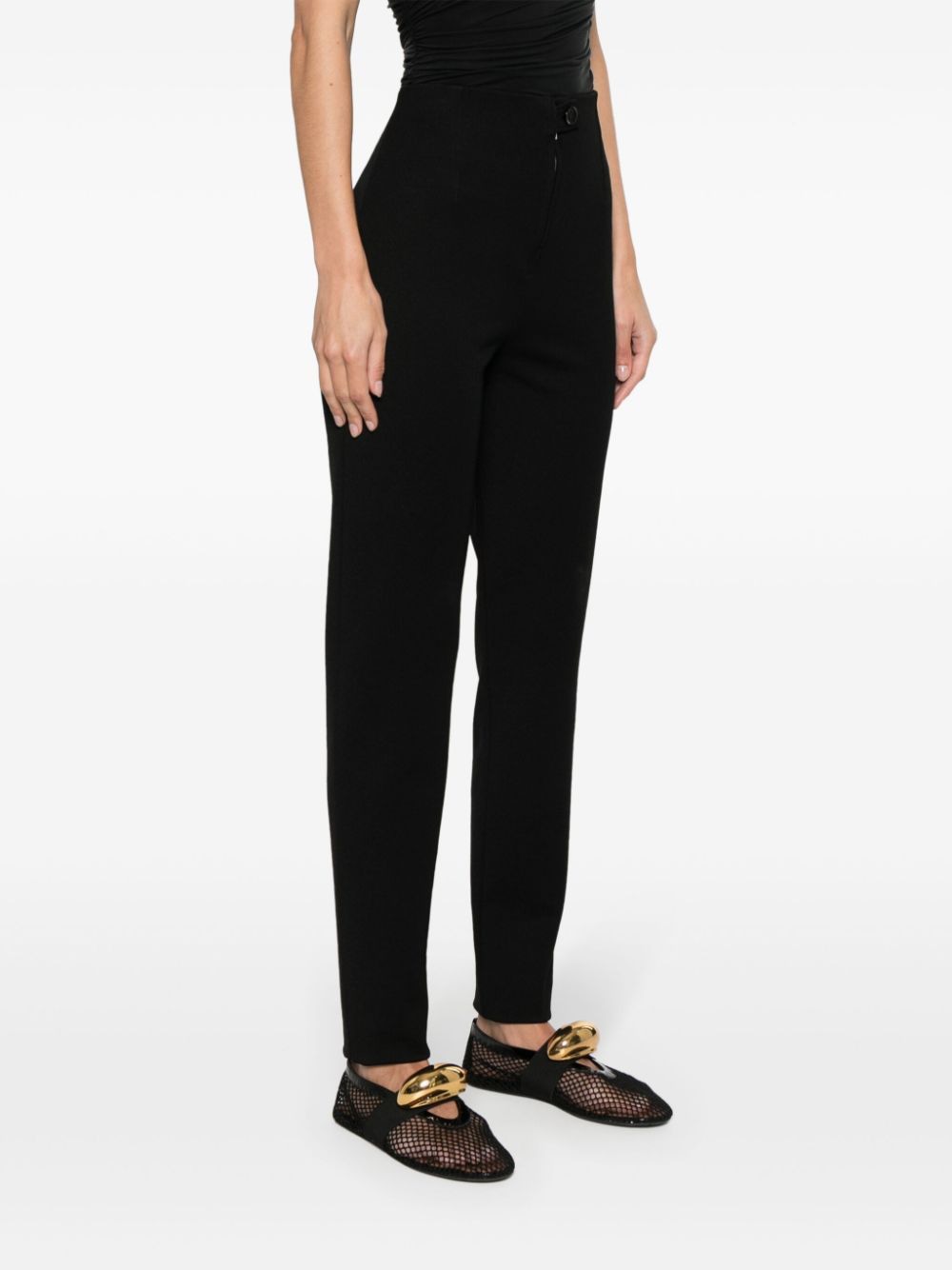 ALAIA High-Waist Fitted Legging Pants