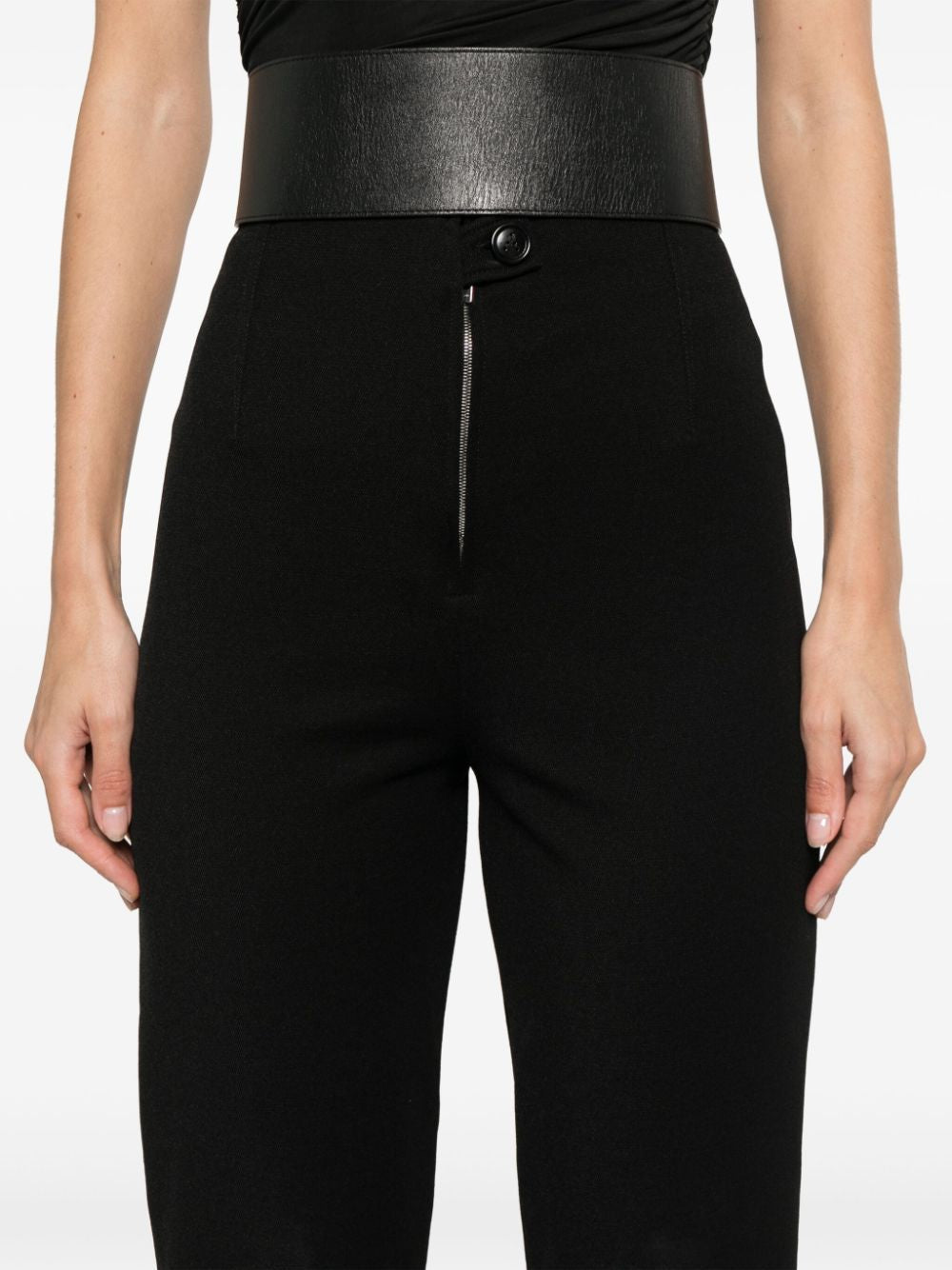 ALAIA High-Waist Fitted Legging Pants
