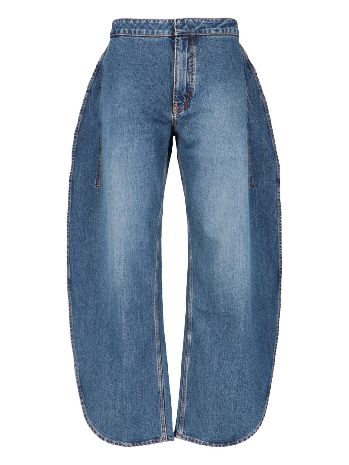 ALAIA Rounded High-Waisted Jeans for Women