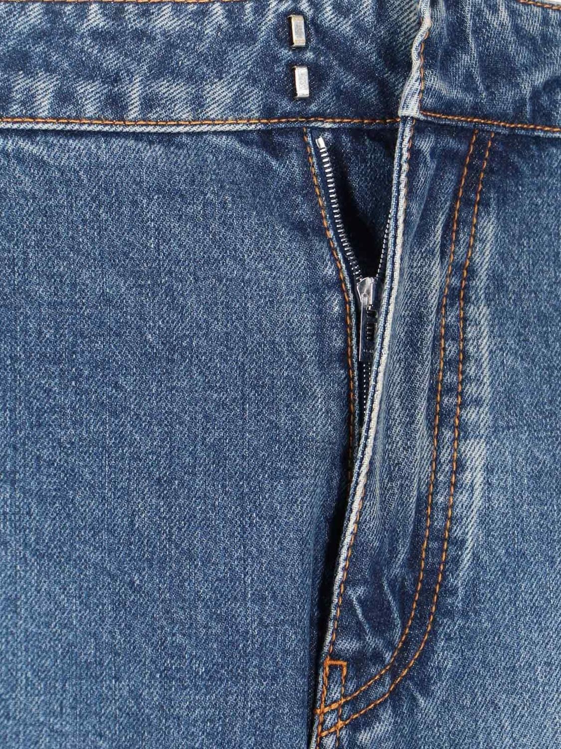 ALAIA Rounded High-Waisted Jeans for Women