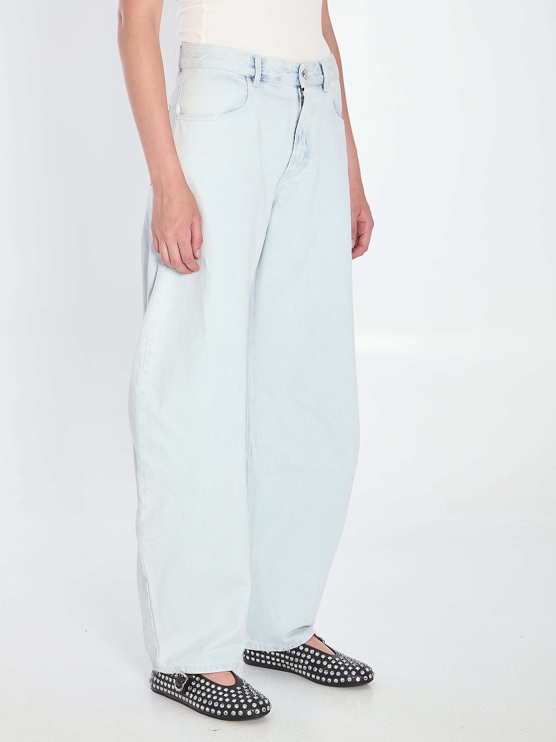 ALAIA Curved Leg Women's Jeans - Light and Stylish