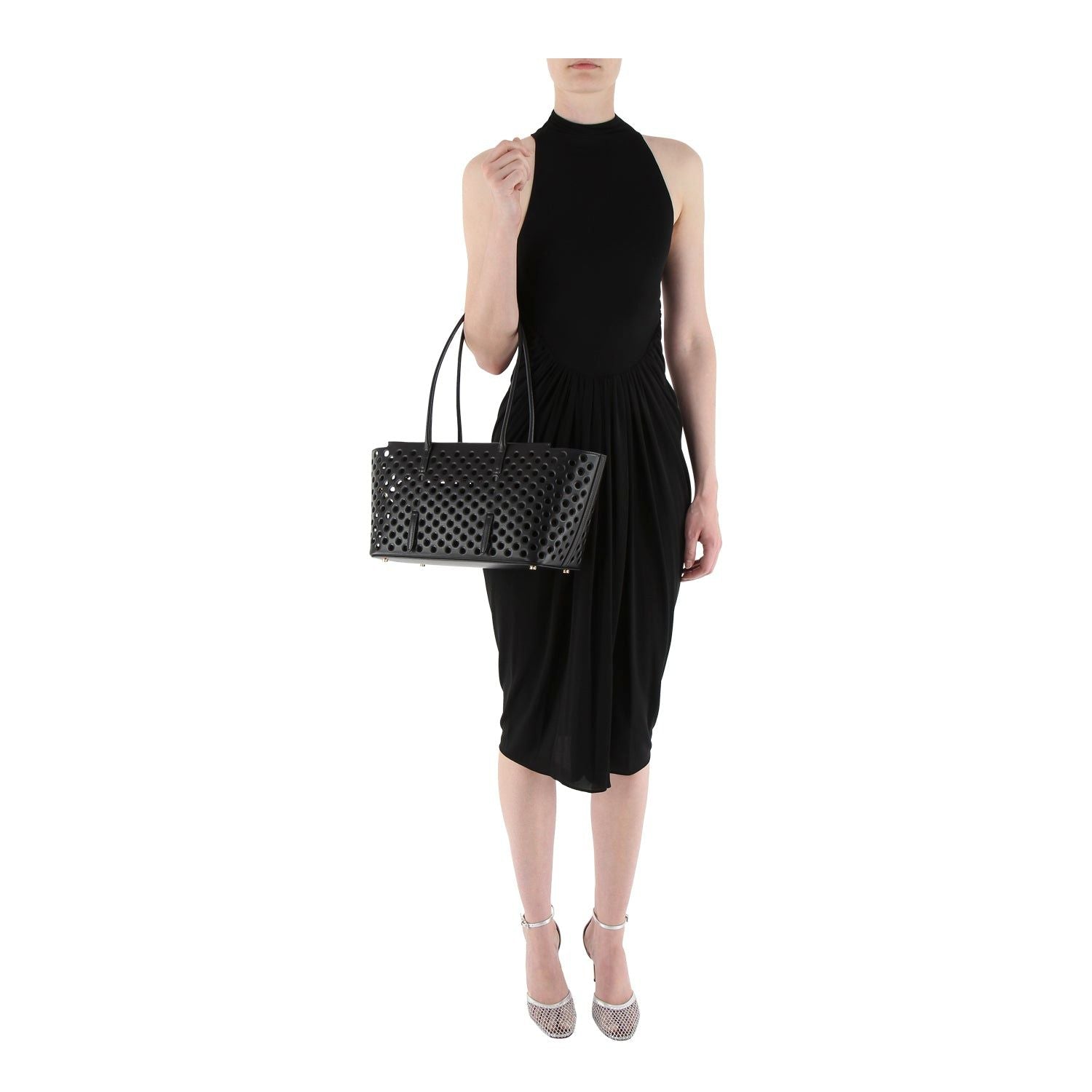 ALAIA Long High Neck Dress