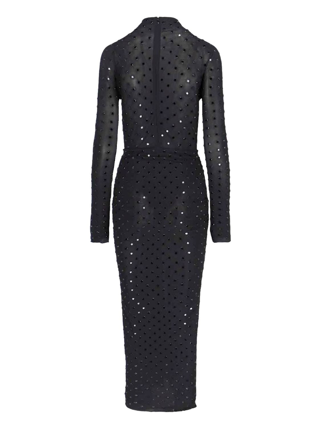 ALAIA Rhinestone Embellished Long Dress for Women