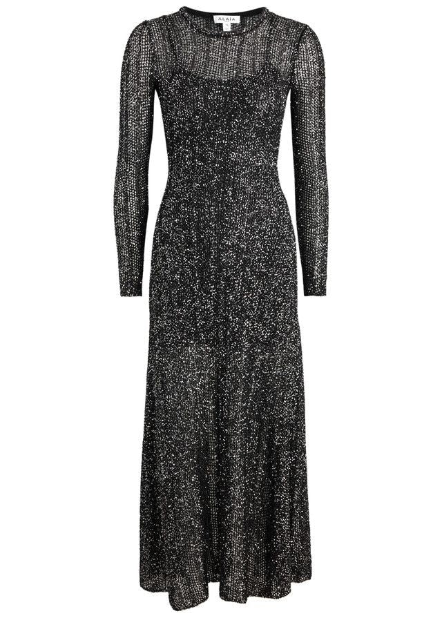 ALAIA Long Sequin Dress