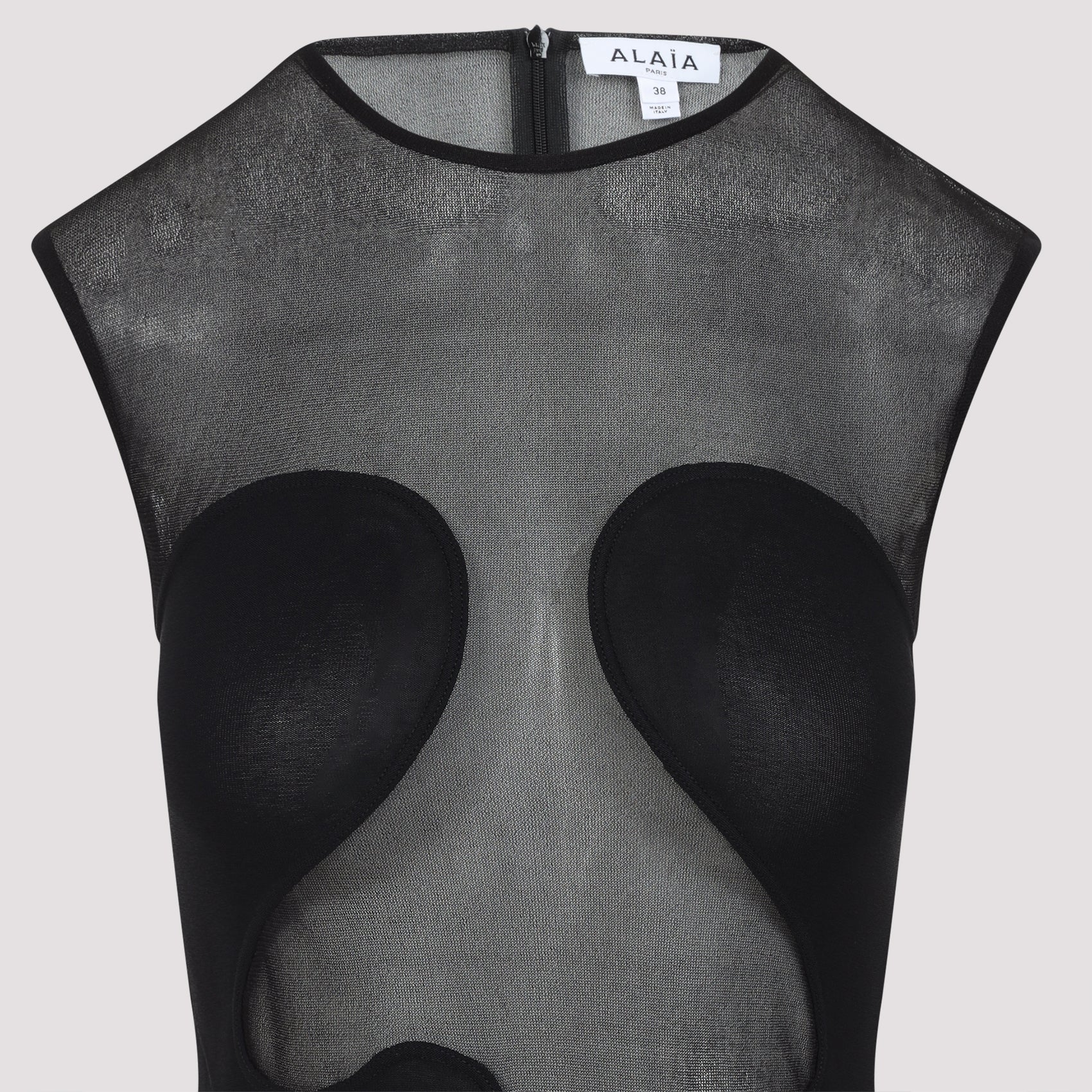 ALAIA Sleeveless Molded Midi Dress