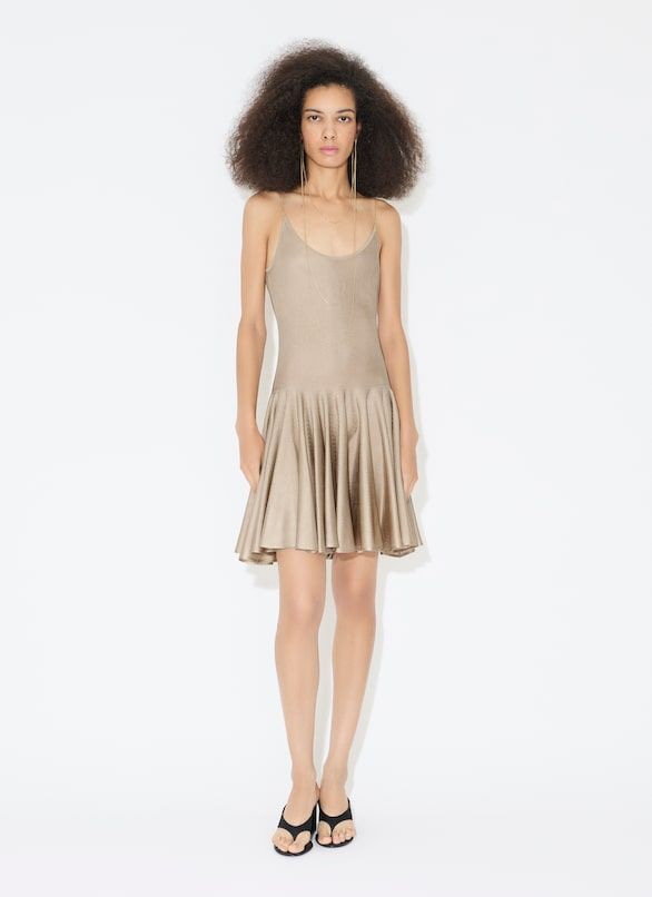 ALAIA Viscose Strappy Mini Dress