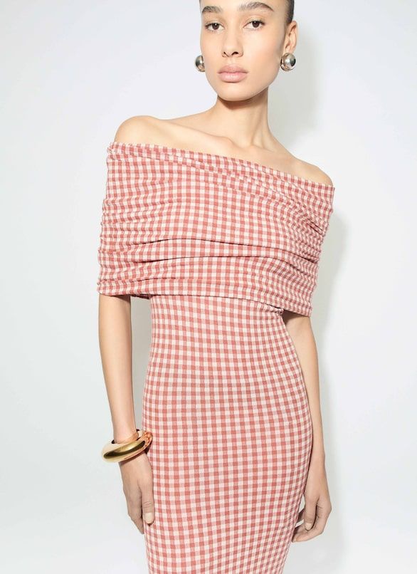 ALAIA Chic Off Shoulder Mini Dress