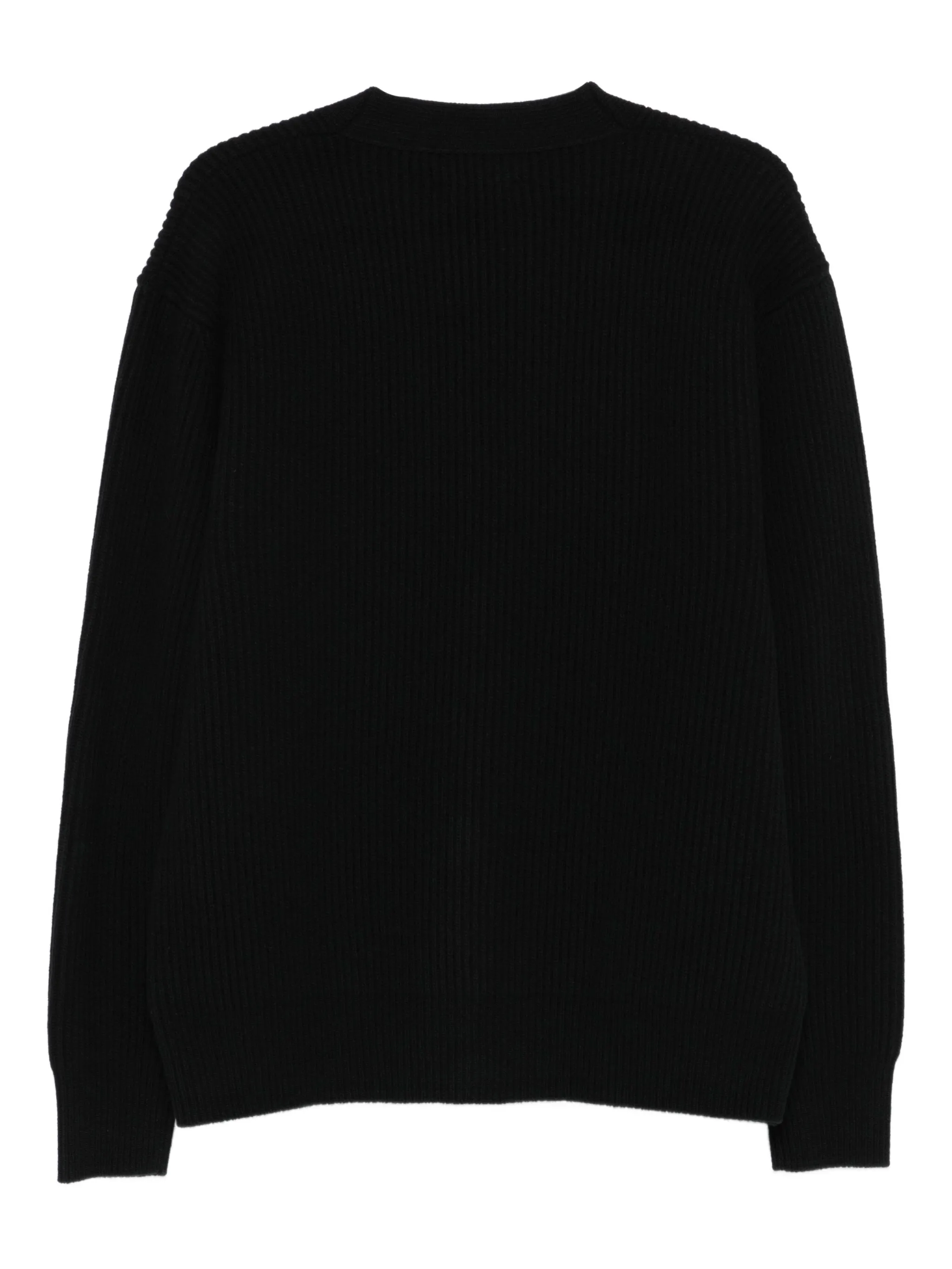 LARDINI Ribbed Wool Cardigan for Men