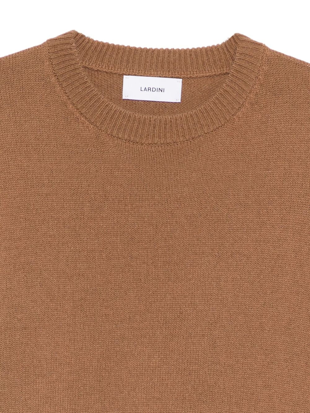LARDINI Wool and Alpaca Blend Crewneck Sweater